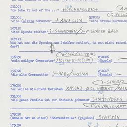 Western questionnaire, answ...