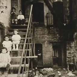 Children on Tenement Stairs