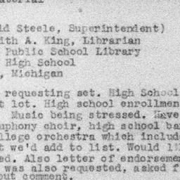 Carnegie Turn-Downs, Music ...
