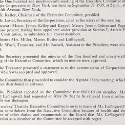 Executive Committee Meeting
