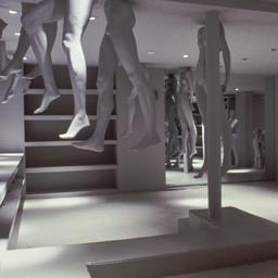 Model, interior view of sho...