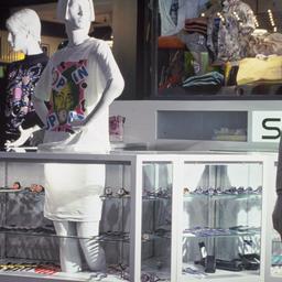 Interior view, counter disp...