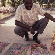 Papa Iba Tall, Artist, with...