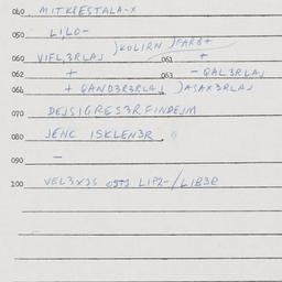 Eastern questionnaire, answ...