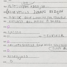 Eastern questionnaire, answ...