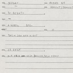 Eastern questionnaire, answ...