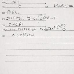 Eastern questionnaire, answ...