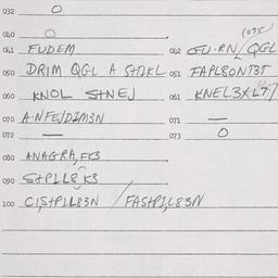 Eastern questionnaire, answ...