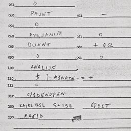 Eastern questionnaire, answ...