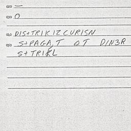 Eastern questionnaire, answ...