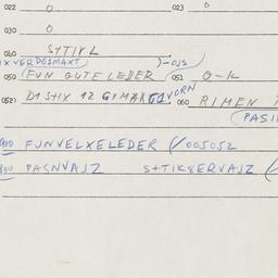 Eastern questionnaire, answ...