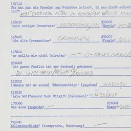 Western questionnaire, answ...