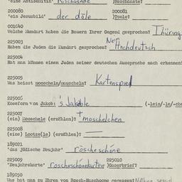 Western questionnaire, answ...