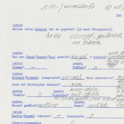 Western questionnaire, answ...