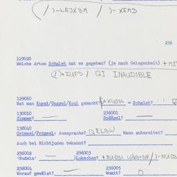 Western questionnaire, answ...