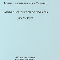 Meeting of the Board of Tru...