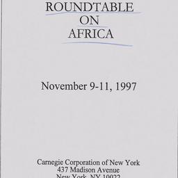 Roundtable on Africa (Confe...