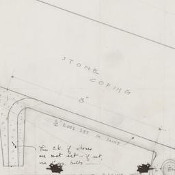 Swimming pool wall detail