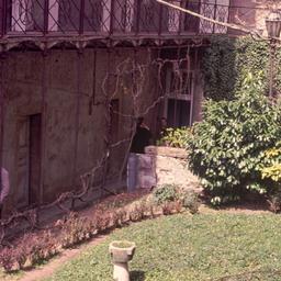 Courtyard surrounded by bui...