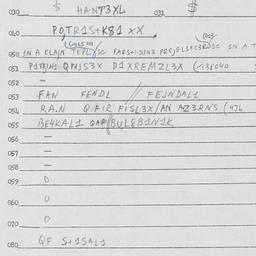 Eastern questionnaire, answ...