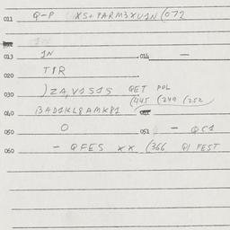 Eastern questionnaire, answ...