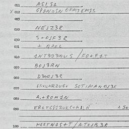 Eastern questionnaire, answ...
