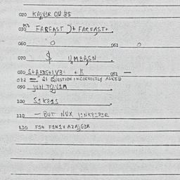 Eastern questionnaire, answ...