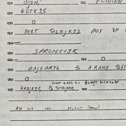 Eastern questionnaire, answ...