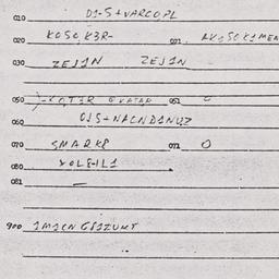 Eastern questionnaire, answ...