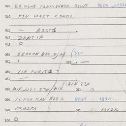 Eastern questionnaire, answ...