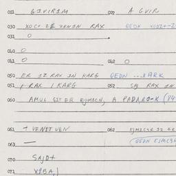 Eastern questionnaire, answ...