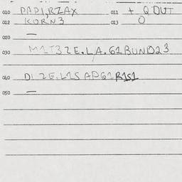 Eastern questionnaire, answ...