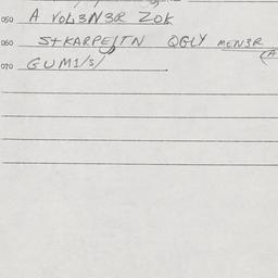 Eastern questionnaire, answ...