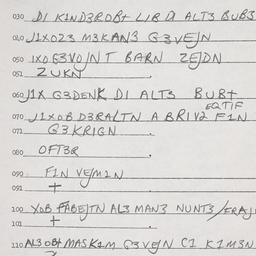 Eastern questionnaire, answ...