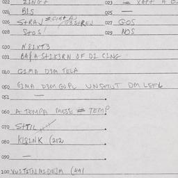 Eastern questionnaire, answ...