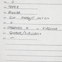Eastern questionnaire, answ...