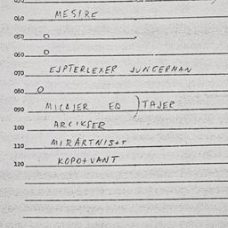 Eastern questionnaire, answ...