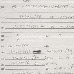 Eastern questionnaire, answ...