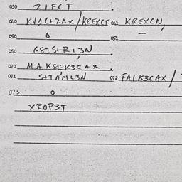 Eastern questionnaire, answ...