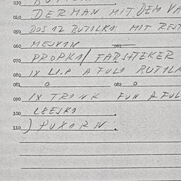 Eastern questionnaire, answ...