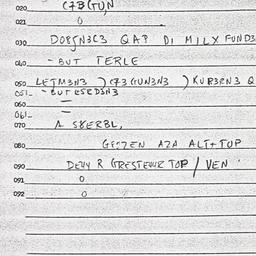 Eastern questionnaire, answ...