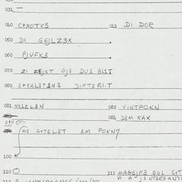Eastern questionnaire, answ...