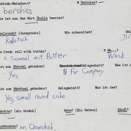 Western questionnaire, answ...
