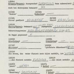 Western questionnaire, answ...
