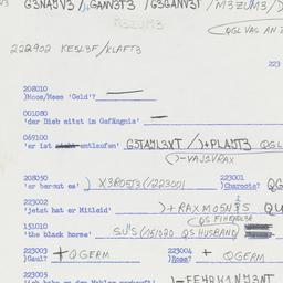 Western questionnaire, answ...