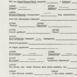Western questionnaire, answ...