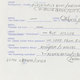 Western questionnaire, answ...