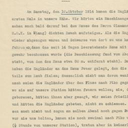 Bericht nach dem Tagebuch d...