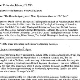 Minutes, 2003-02-19. The St...