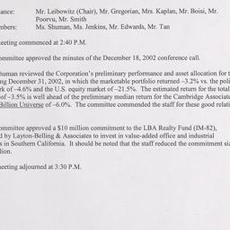 Investment Committee Meetin...